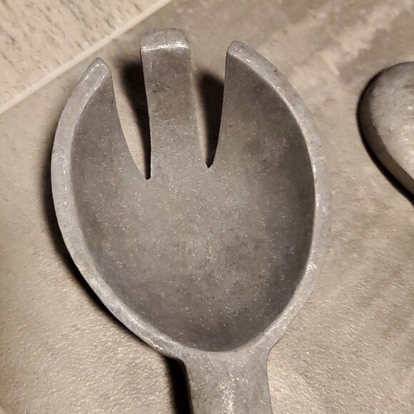 Vintage Aluminum Spoon & Fork Set - Picture 3 of 9